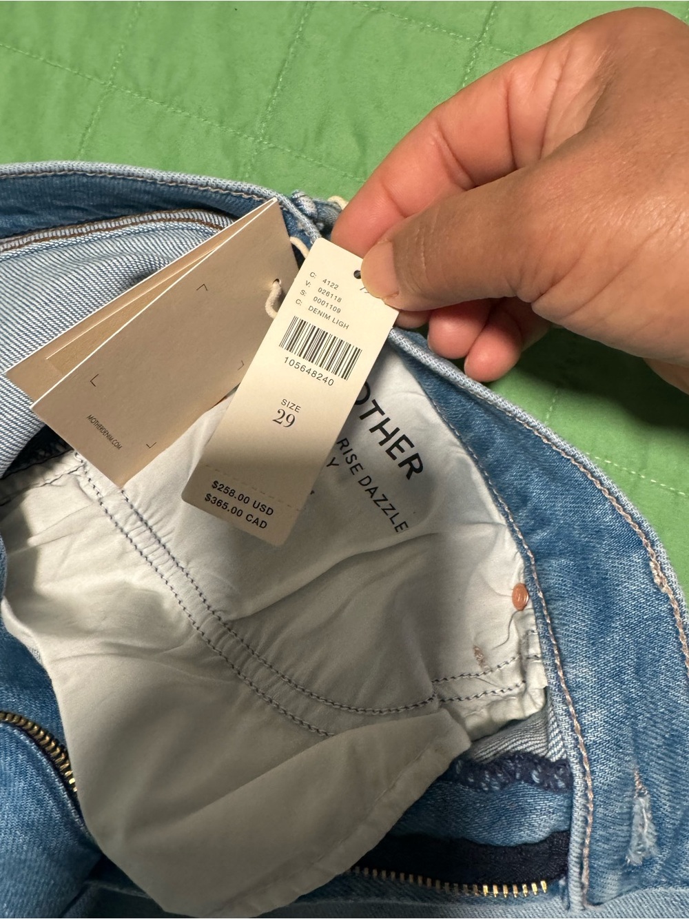 Light Wash Denim Jeans - Size 29